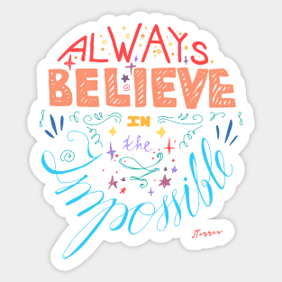 Believe Sticker